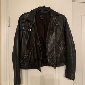 Lucky Brand Leather Jacket 100% Lambskin